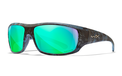 Wiley X - Omega Captivate Polarized Green Mirror Kryptek Neptune