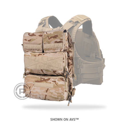 Crye Precision - Zip On Pouch Panel 2.0 Large/X-Large - Multicam Arid
