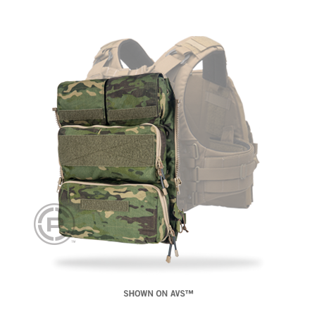 Crye Precision - Zip On Pouch Panel 2.0 Small/Medium - Multicam Tropic