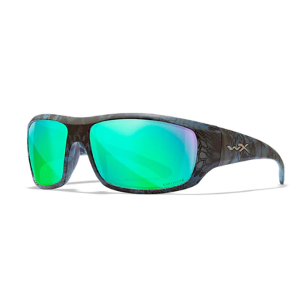 Wiley X - Omega Captivate Polarized Green Mirror Kryptek Neptune