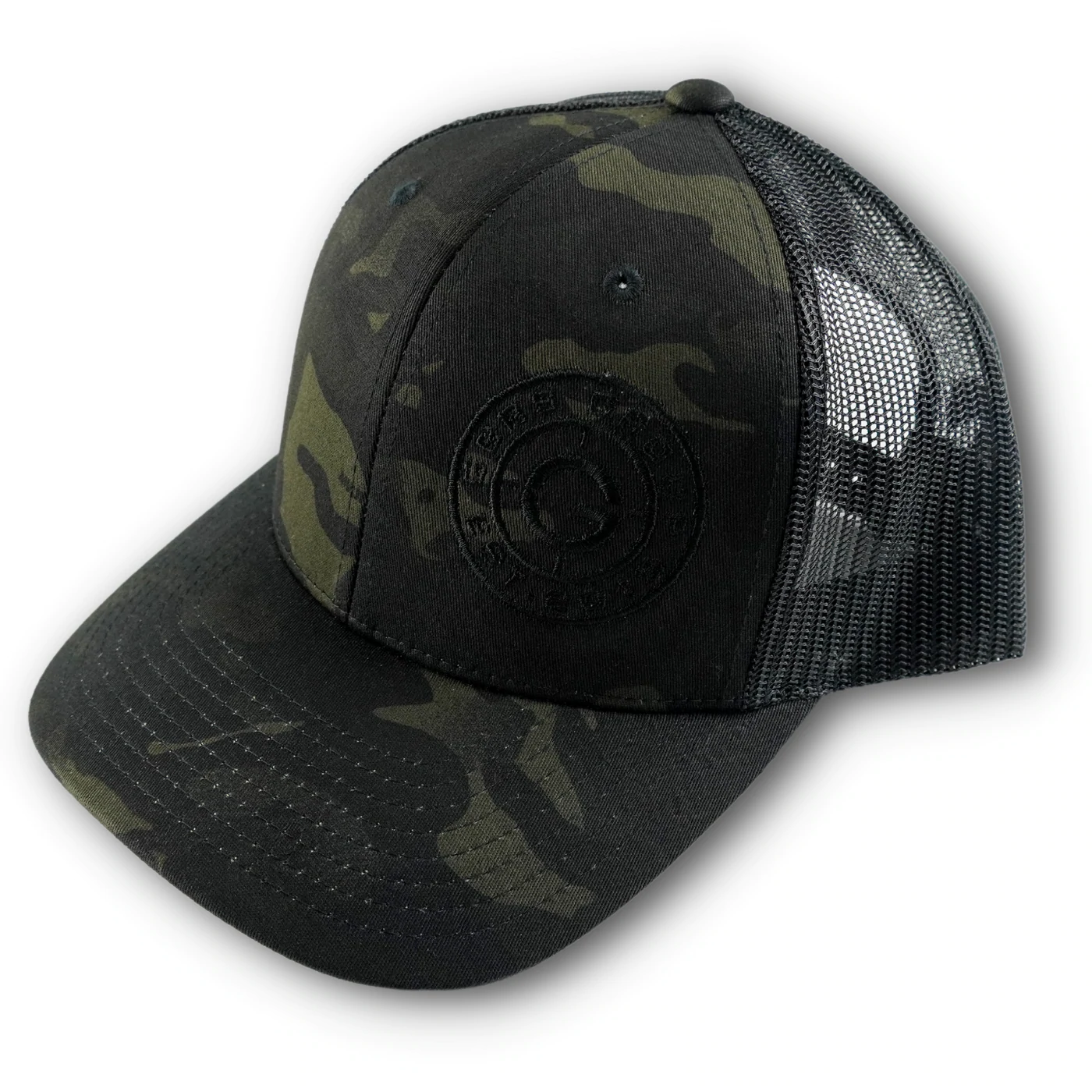 GBRS Group Trucker Hat - Black (Multicam Black with Black Stitching)