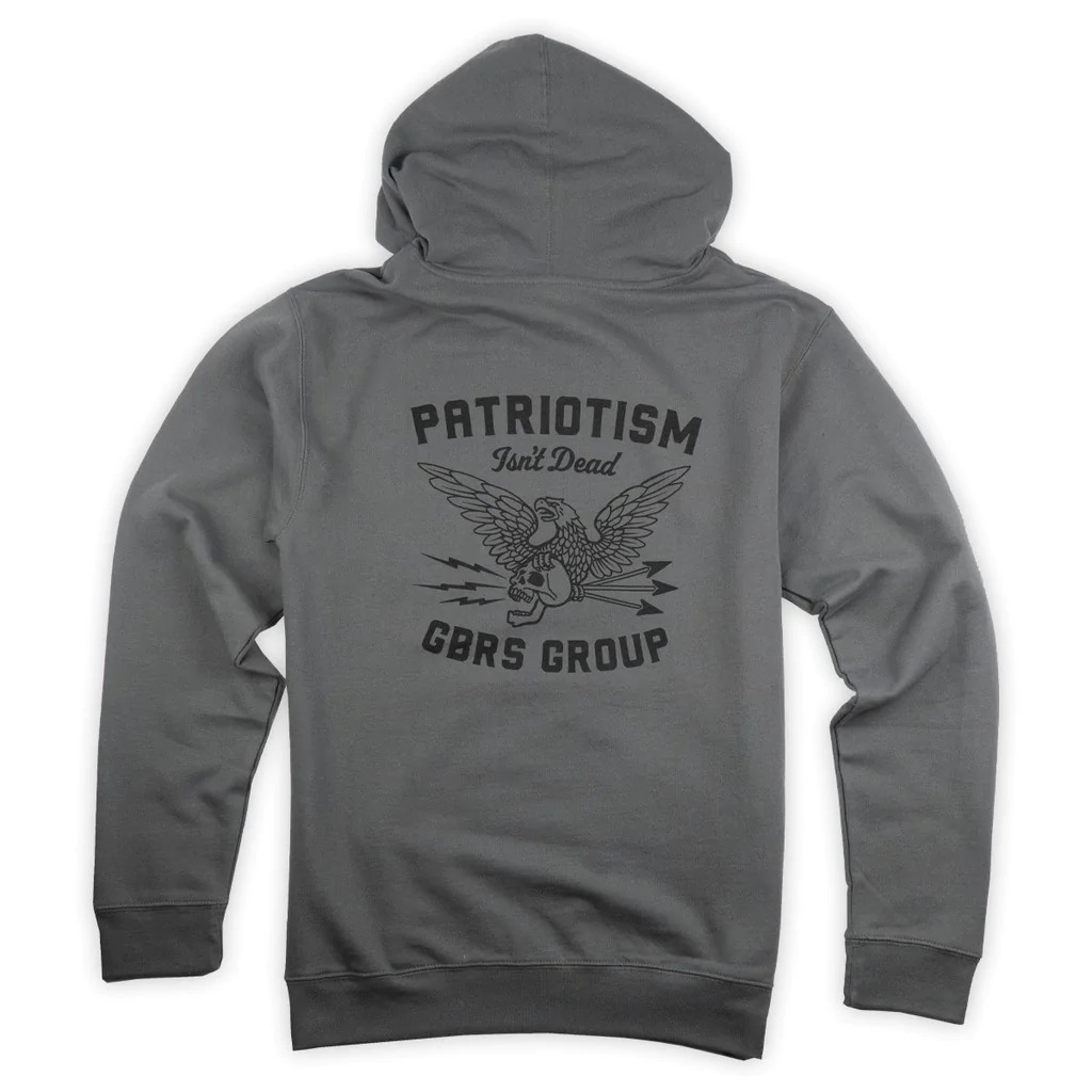 GBRS Group Patriotism Pullover Hoodie - GRY X-LARGE
