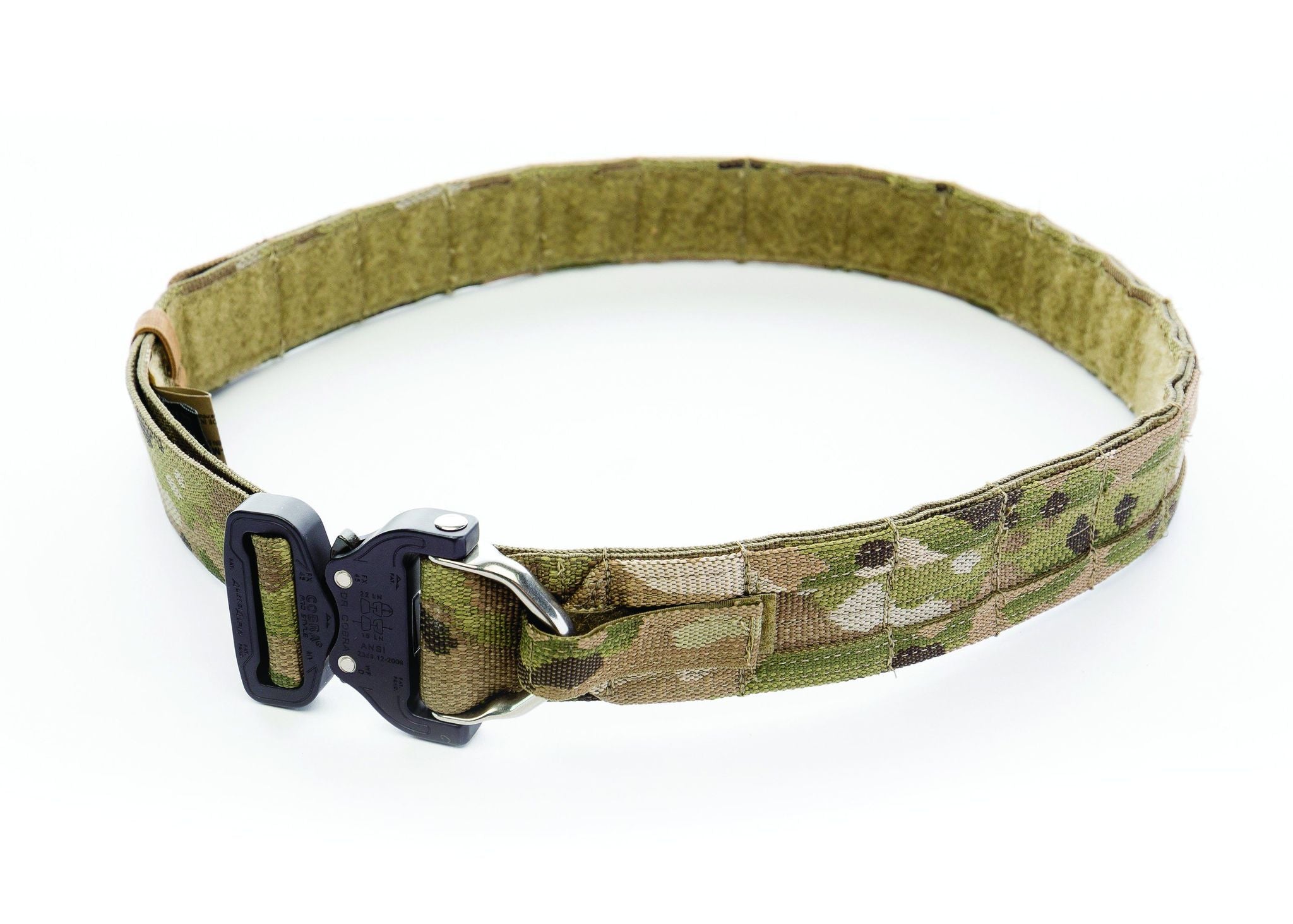 Multicam tactical clearance belt