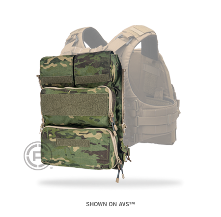 Crye Precision -  Zip On Pouch Panel 2.0 Small/Medium - Multicam Tropic