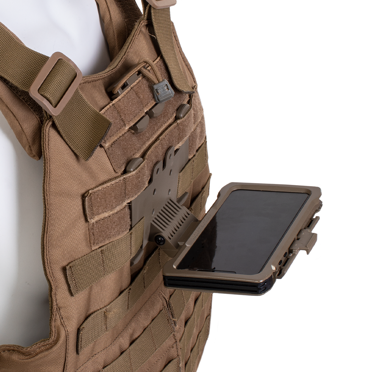 PALS Armor Plate Carrier Phone Mount - Large | Endeavour Tactical Ltd